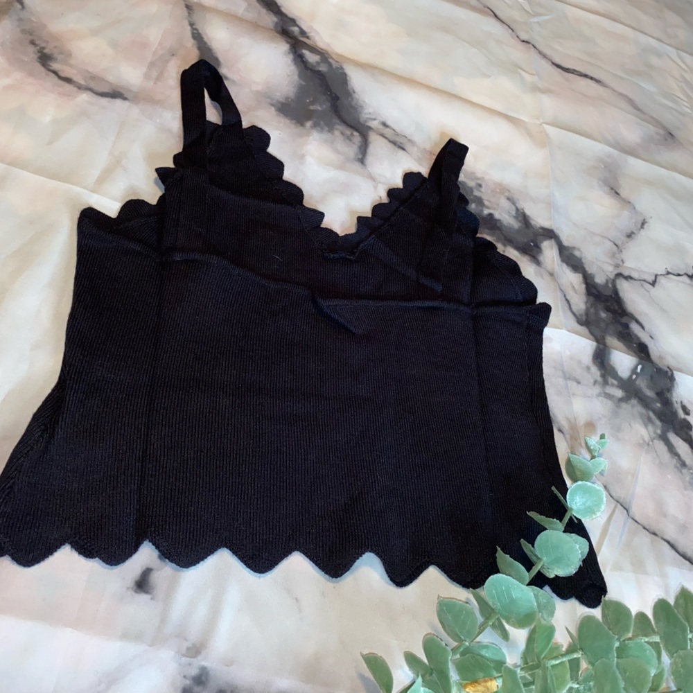 🌺 NEW Unity Plus Scallop Trim Cami Knit Top - Picture 12 of 14